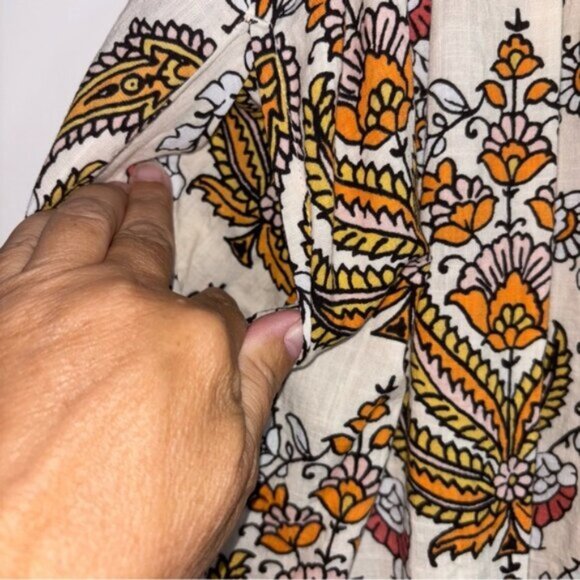 Max Studio Women’s M/L Multicolour Patterned Skirt Autumn Boho Coastal Longline - Picture 5 of 7